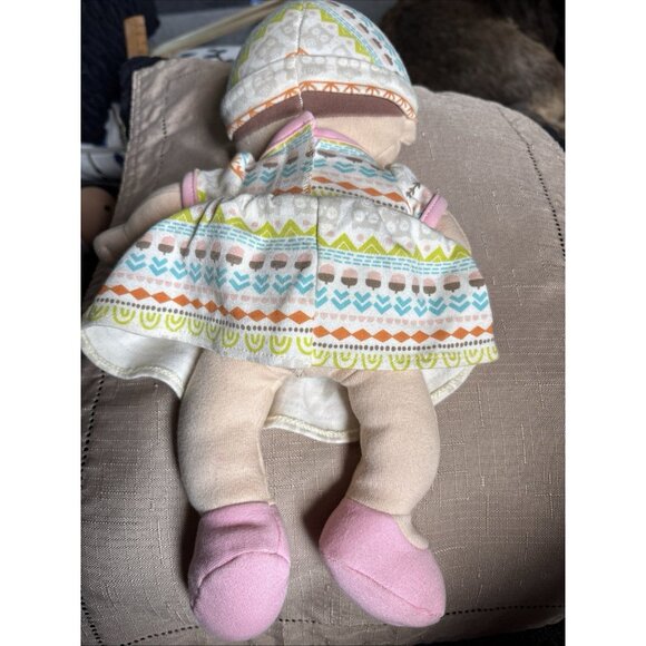 Apple Park Kids 12” Baby Girl Soft Cloth Plush Toy Doll 2017 RARE - Picture 3 of 8
